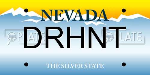 DRHNT Nevada License Plate