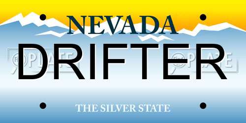 DRIFTER Nevada License Plate