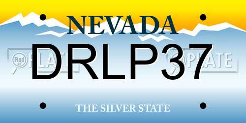 DRLP37 Nevada License Plate