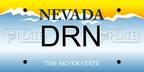 DRN Nevada License Plate
