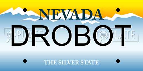 DROBOT Nevada License Plate