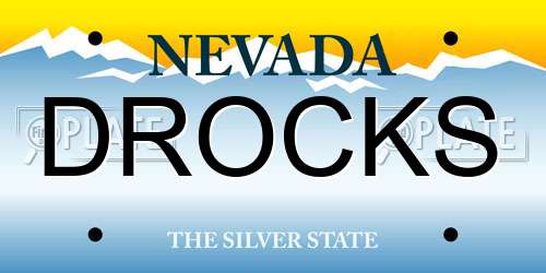 DROCKS Nevada License Plate