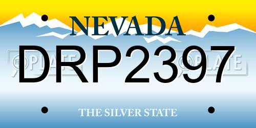 DRP2397 Nevada License Plate