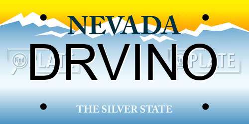 DRVINO Nevada License Plate