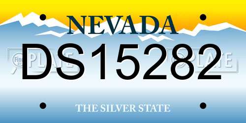 DS15282 Nevada License Plate