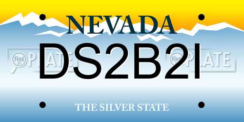 DS2B2I Nevada License Plate