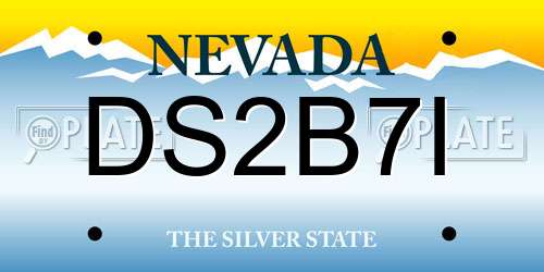 DS2B7I Nevada License Plate