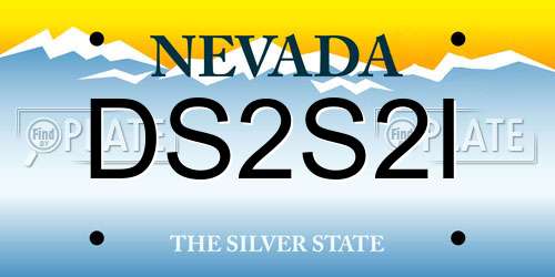 DS2S2I Nevada License Plate