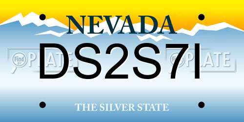 DS2S7I Nevada License Plate