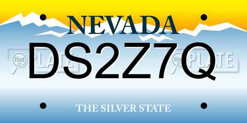 DS2Z7Q Nevada License Plate