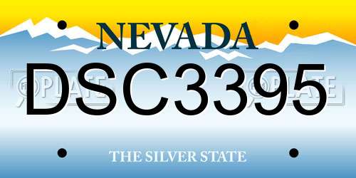 DSC3395 Nevada License Plate