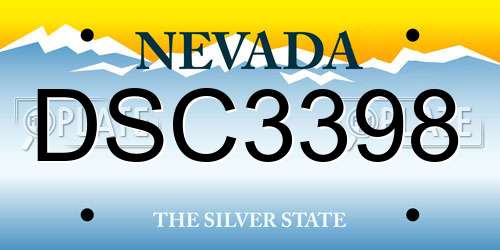 DSC3398 Nevada License Plate