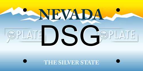 DSG Nevada License Plate