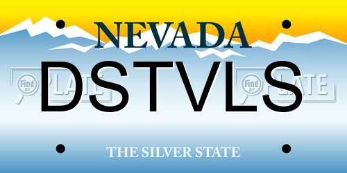 DSTVLS Nevada License Plate