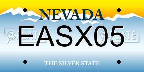 EASX05 Nevada License Plate