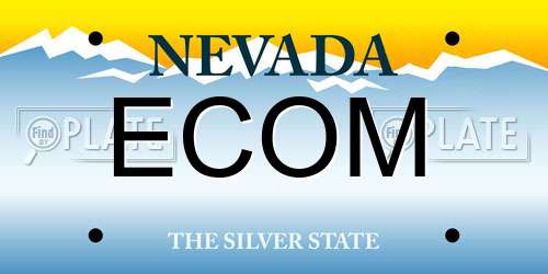 ECOM Nevada License Plate