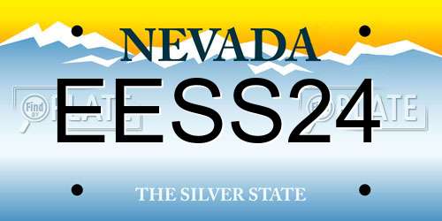 EESS24 Nevada License Plate