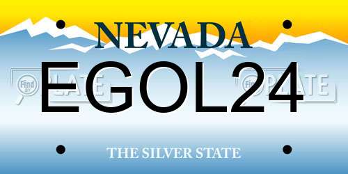 EGOL24 Nevada License Plate
