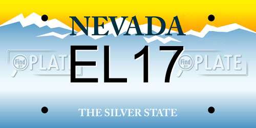 EL17 Nevada License Plate