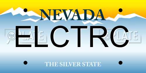 ELCTRC Nevada License Plate