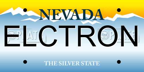 ELCTRON Nevada License Plate
