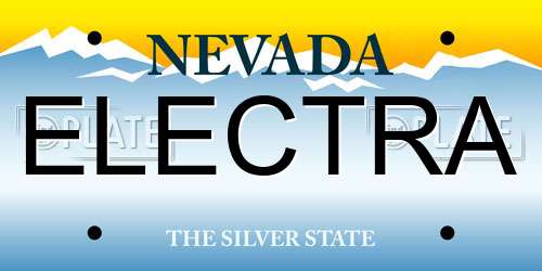 ELECTRA Nevada License Plate