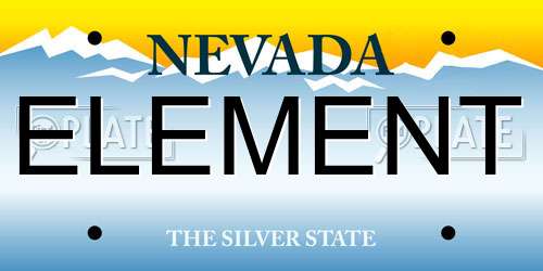ELEMENT Nevada License Plate
