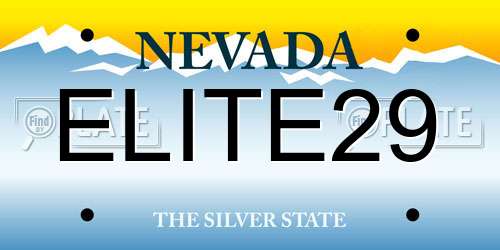 ELITE29 Nevada License Plate
