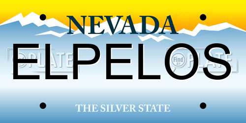 ELPELOS Nevada License Plate