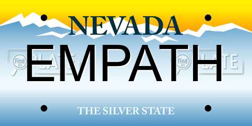 EMPATH Nevada License Plate