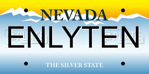 ENLYTEN Nevada License Plate