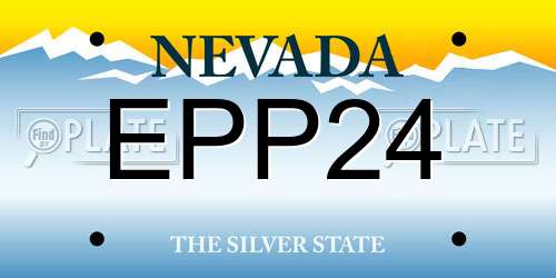 EPP24 Nevada License Plate