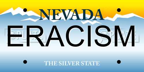 ERACISM Nevada License Plate