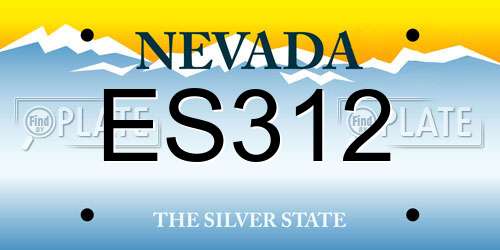 ES312 Nevada License Plate