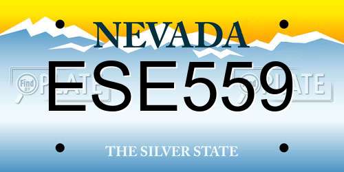 ESE559 Nevada License Plate