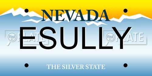 ESULLY Nevada License Plate
