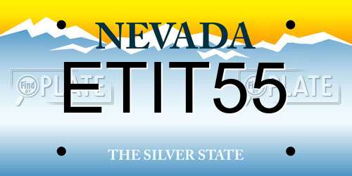 ETIT55 Nevada License Plate
