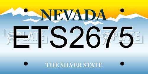 ETS2675 Nevada License Plate