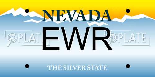 EWR Nevada License Plate