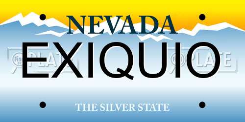 EXIQUIO Nevada License Plate