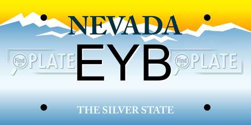 EYB Nevada License Plate