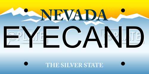 EYECAND Nevada License Plate
