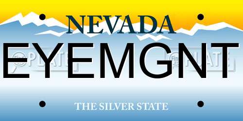 EYEMGNT Nevada License Plate