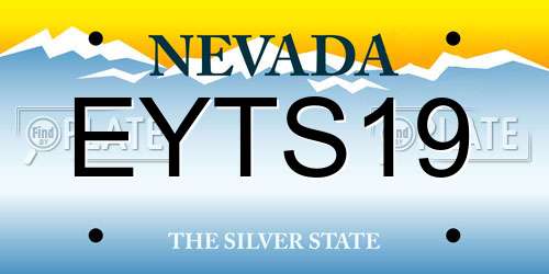 EYTS19 Nevada License Plate