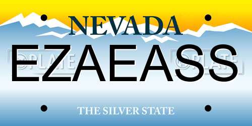 EZAEASS Nevada License Plate