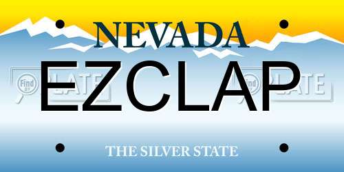 EZCLAP Nevada License Plate