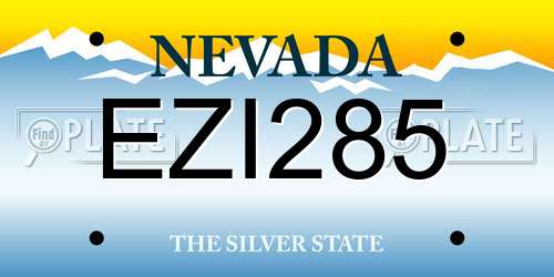 EZI285 Nevada License Plate