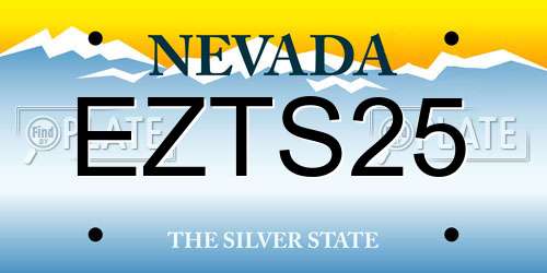 EZTS25 Nevada License Plate