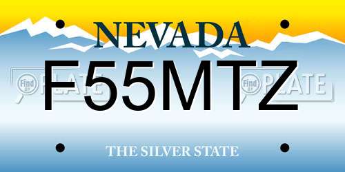 F55MTZ Nevada License Plate