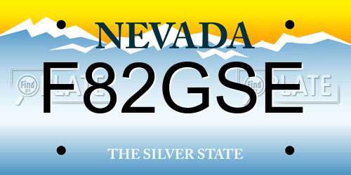 F82GSE Nevada License Plate